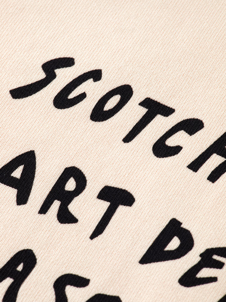 Scotch & Soda Ženska kremasta dukserica s natpisom