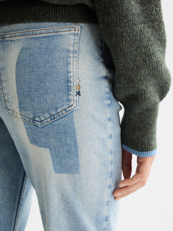 Scotch & Soda Ženske široke traperice Art from the Hearth