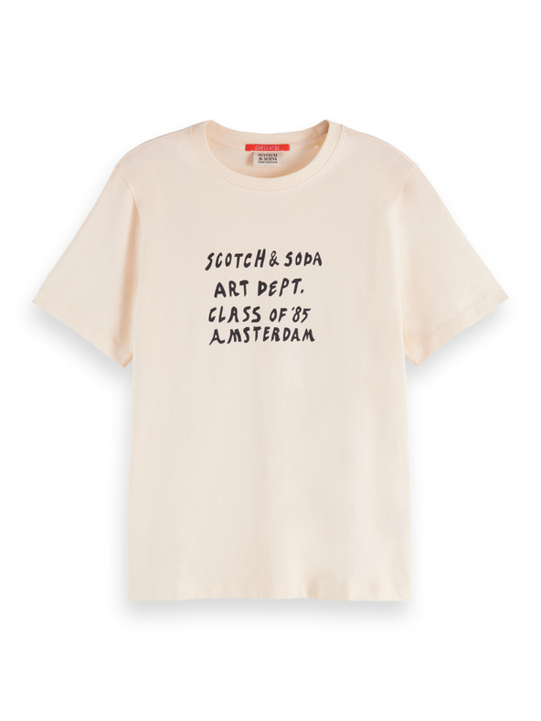 Scotch & Soda Ženska kremasta majica s natpisom