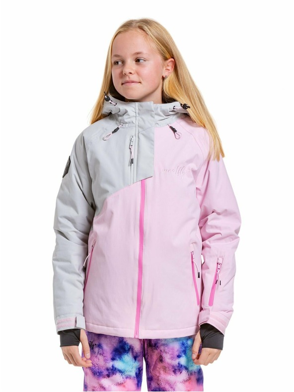 Meatfly Meatfly dječja SNB & SKI jakna Deliah Grey/Pastel Pink