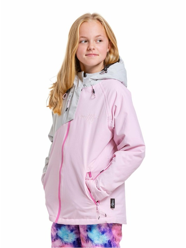 Meatfly Meatfly dječja SNB & SKI jakna Deliah Grey/Pastel Pink