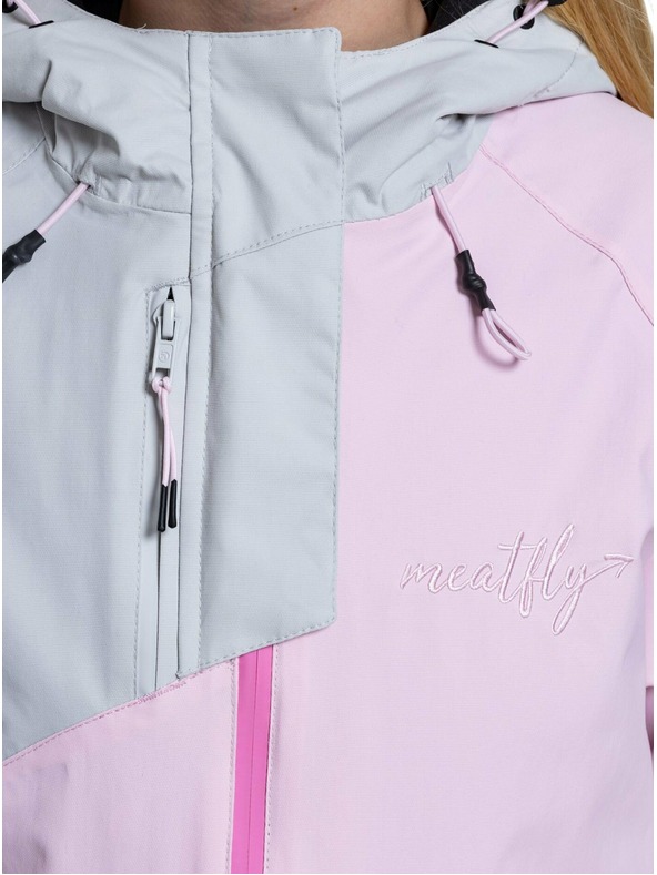 Meatfly Meatfly dječja SNB & SKI jakna Deliah Grey/Pastel Pink