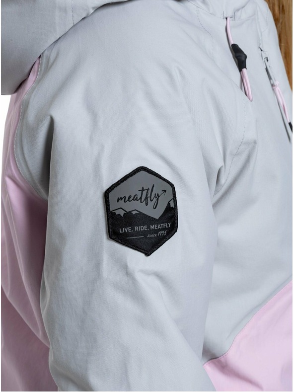 Meatfly Meatfly dječja SNB & SKI jakna Deliah Grey/Pastel Pink