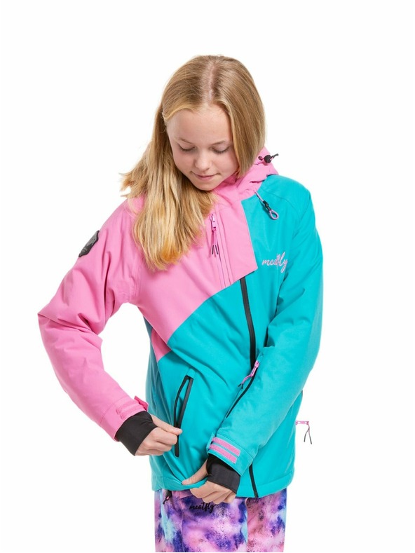 Meatfly Meatfly dječja SNB & SKI jakna Deliah Hot Pink/Turquoise