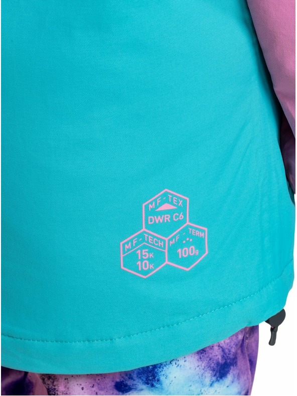 Meatfly Meatfly dječja SNB & SKI jakna Deliah Hot Pink/Turquoise