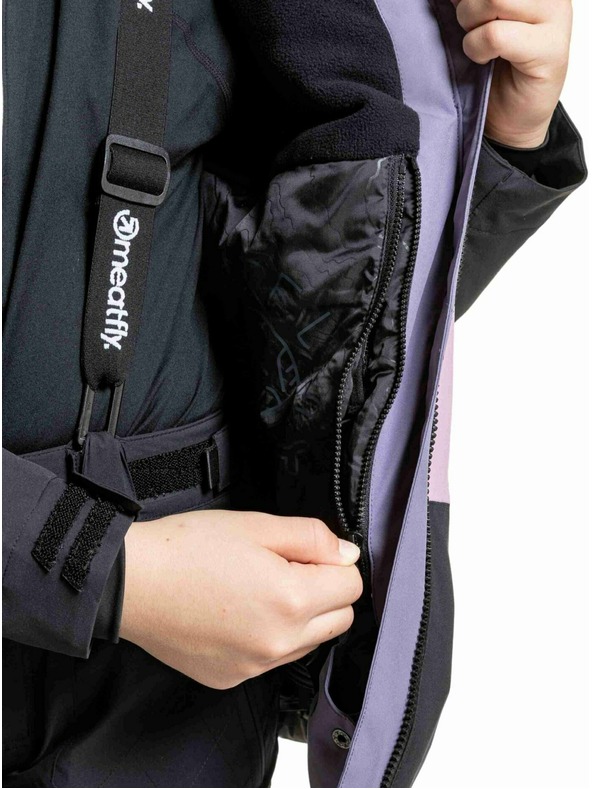 Meatfly Meatfly dječja SNB & SKI jakna Deliah Black / Purple Light