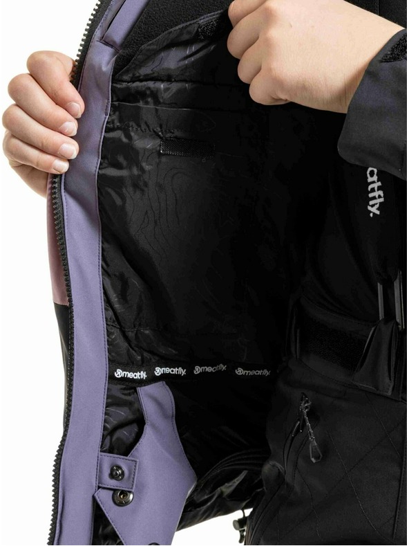 Meatfly Meatfly dječja SNB & SKI jakna Deliah Black / Purple Light
