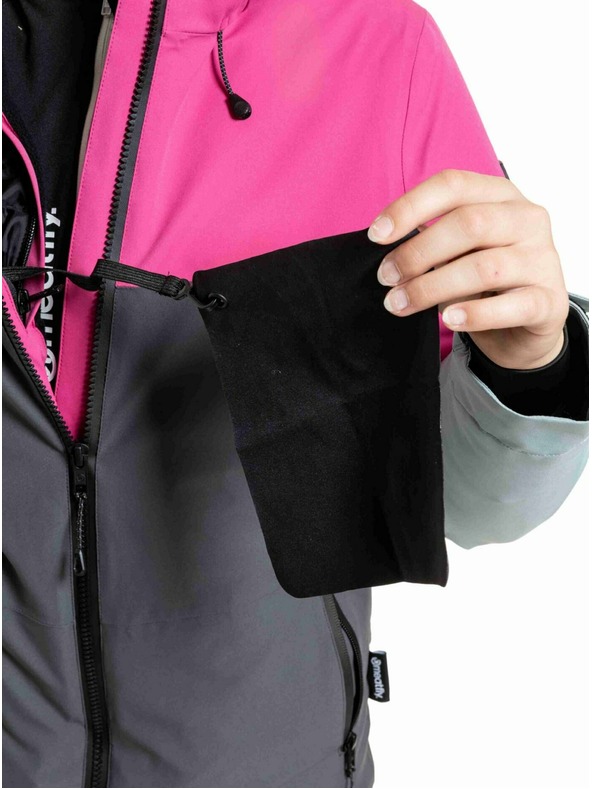Meatfly Meatfly dječja SNB & SKI jakna Deliah Grey Dark / Pink