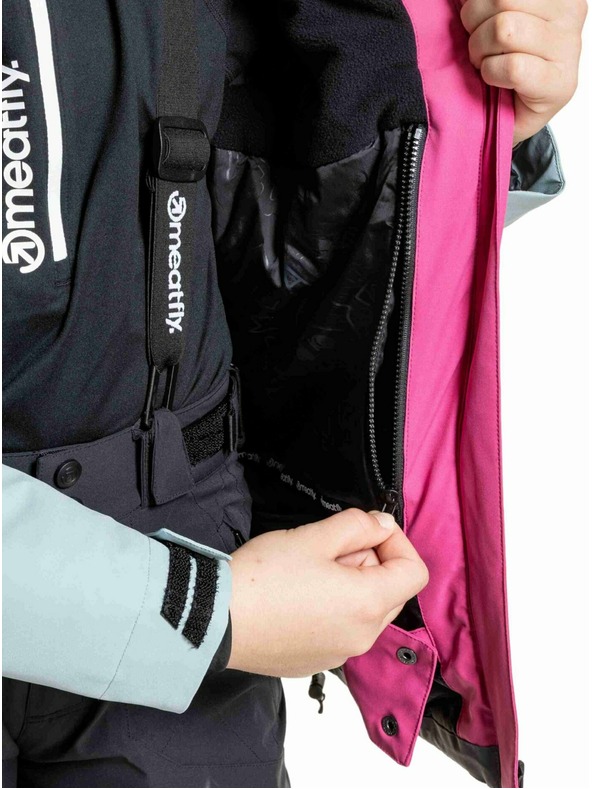 Meatfly Meatfly dječja SNB & SKI jakna Deliah Grey Dark / Pink