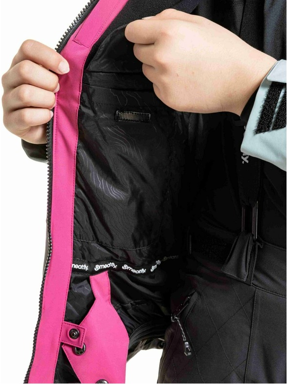 Meatfly Meatfly dječja SNB & SKI jakna Deliah Grey Dark / Pink