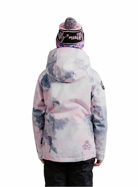Meatfly Meatfly djecja SNB & SKI jakna Deliah Clouds Pink