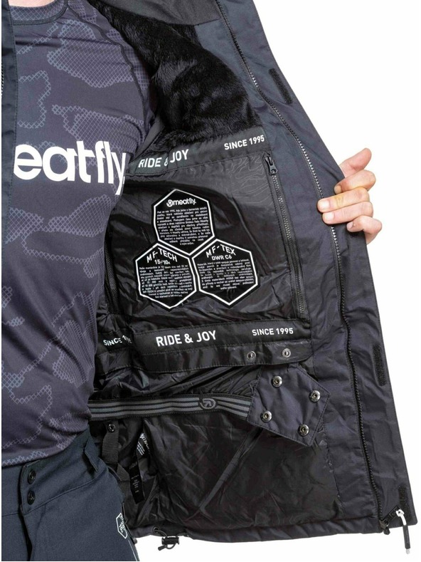 Meatfly Meatfly muške SNB & SKI jakna Shader Black