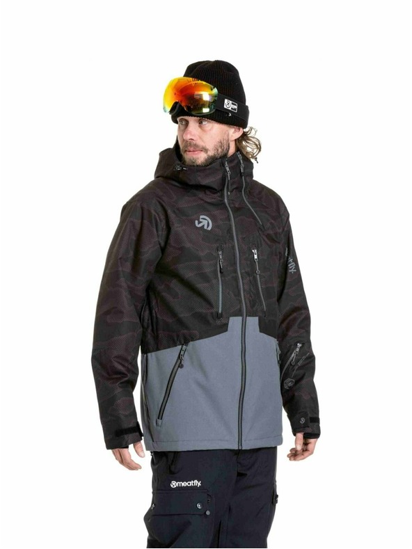 Meatfly Meatfly muške SNB & SKI jakna Cronos Morph Black