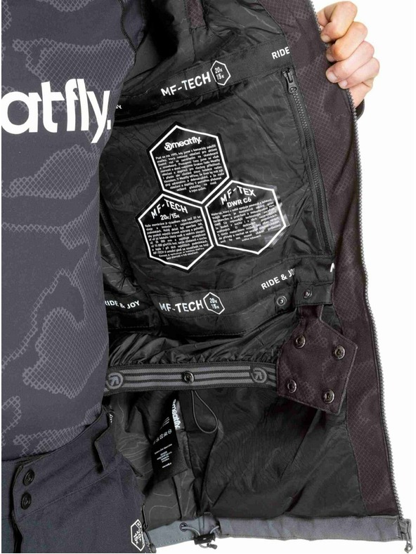 Meatfly Meatfly muške SNB & SKI jakna Cronos Morph Black