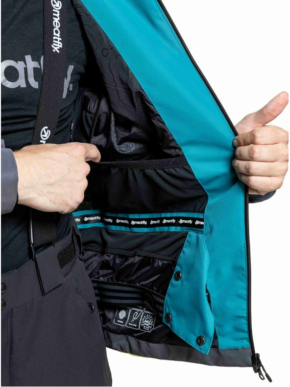 Meatfly Meatfly muške SNB & SKI jakna Shader Hb Blue / Lime