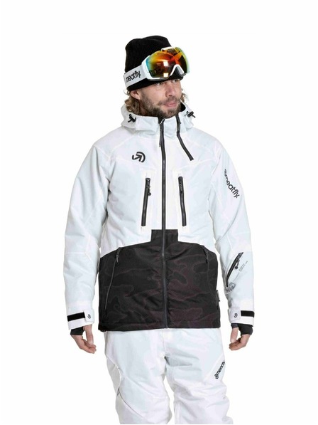Meatfly Meatfly muške SNB & SKI jakna Cronos White / Morph Black