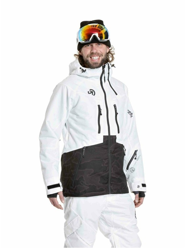 Meatfly Meatfly muške SNB & SKI jakna Cronos White / Morph Black