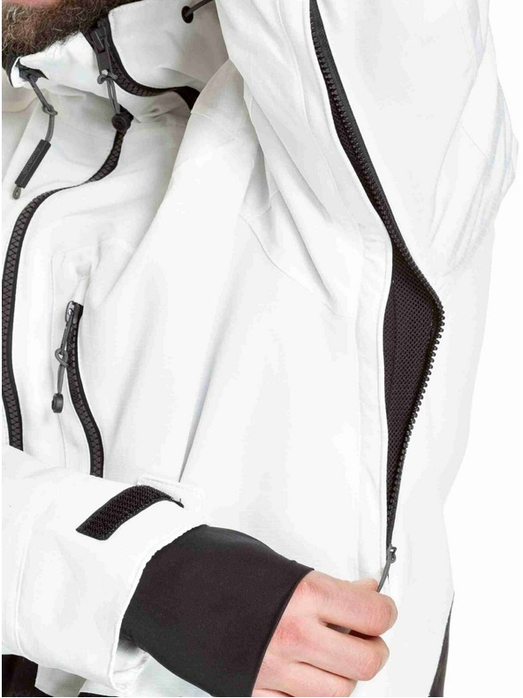 Meatfly Meatfly muške SNB & SKI jakna Cronos White / Morph Black