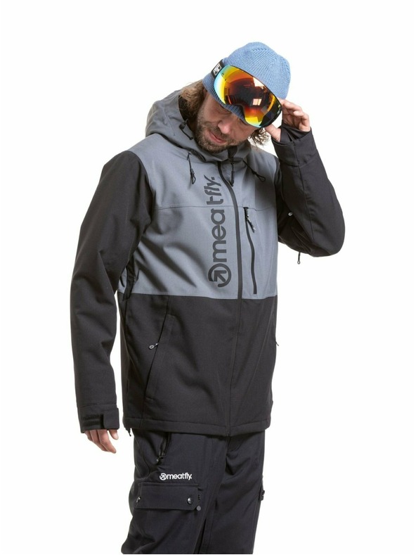Meatfly Meatfly muške SNB & SKI jakna Manifold Dark Grey / Black