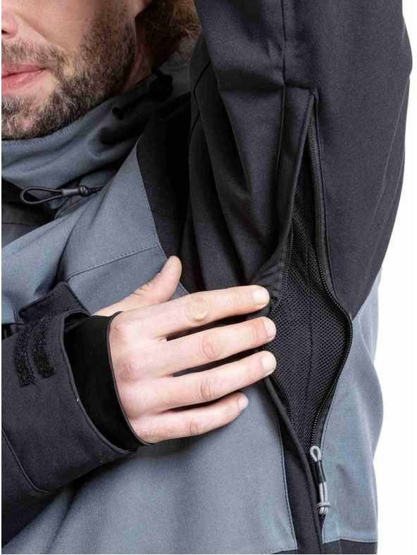 Meatfly Meatfly muške SNB & SKI jakna Manifold Dark Grey / Black