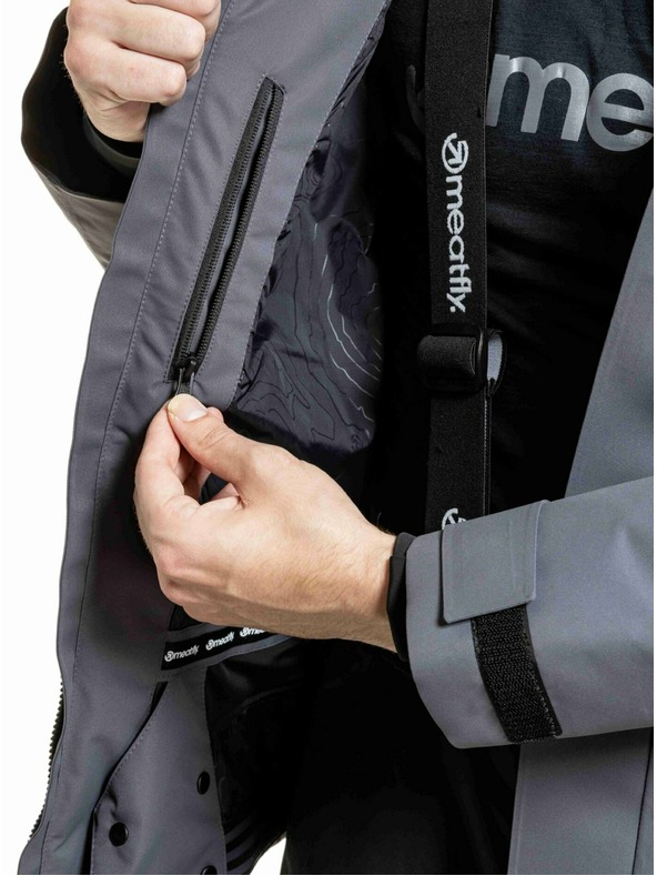 Meatfly Meatfly muške SNB & SKI jakna Acha Grey Dark