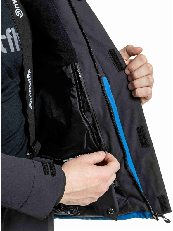 Meatfly Meatfly muška SNB & SKI jakna Vertigo Black / Blue Sky