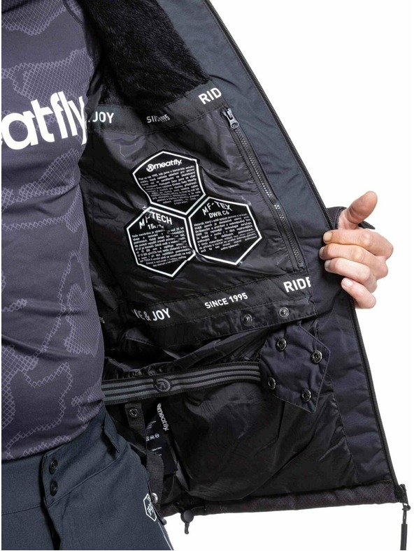 Meatfly Meatfly muška SNB & SKI jakna Manifold Morph Black