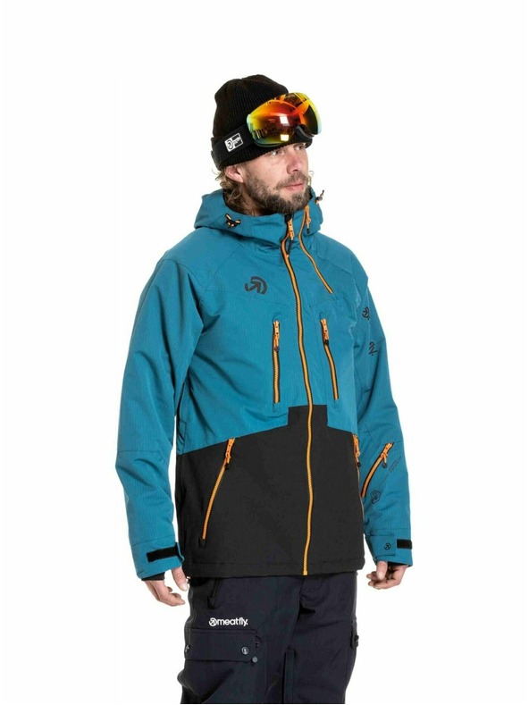 Meatfly Meatfly muška SNB & SKI jakna Cronos Black / Deep Ocean