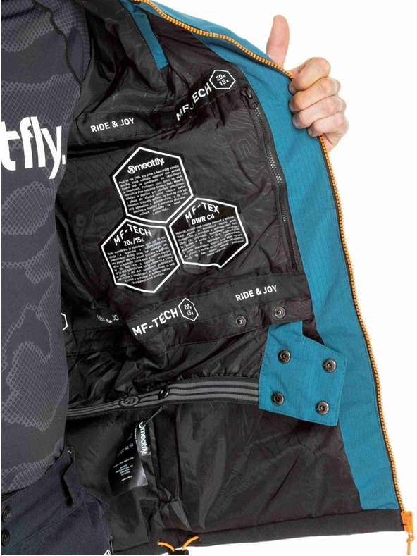 Meatfly Meatfly muška SNB & SKI jakna Cronos Black / Deep Ocean