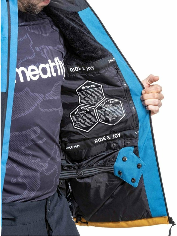 Meatfly Meatfly muška SNB & SKI jakna Manifold Wood / Blue