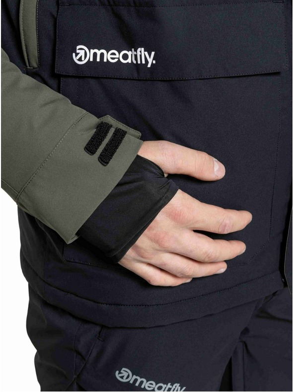 Meatfly Meatfly muška SNB & SKI jakna Vertigo Olive Dark / Black