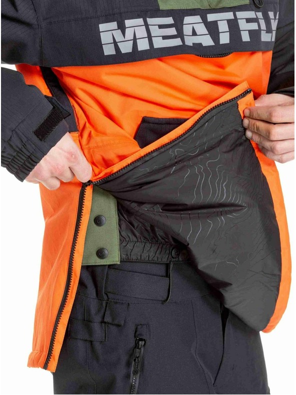 Meatfly Meatfly muška SNB & SKI jakna Zenith Orange / Black