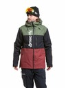 Meatfly Meatfly muška SNB & SKI jakna Manifold Bronze Green / Merlot