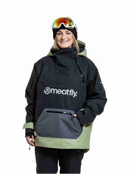 Meatfly Meatfly unisex SNB & SKI jakna Maddie Black / Olive Light