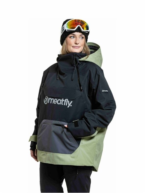Meatfly Meatfly unisex SNB & SKI jakna Maddie Black / Olive Light