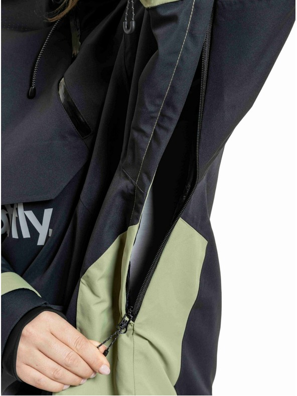 Meatfly Meatfly unisex SNB & SKI jakna Maddie Black / Olive Light
