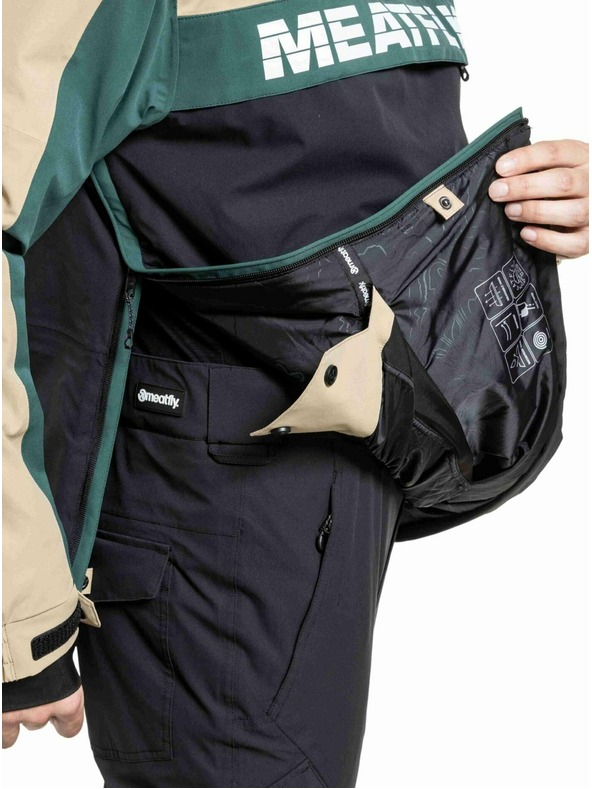 Meatfly Meatfly muška SNB & SKI jakna Zenith Black / Safari