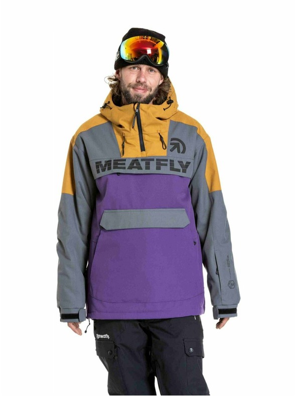 Meatfly Meatfly muška SNB & SKI jakna Zenith Dark Grey / Petunia