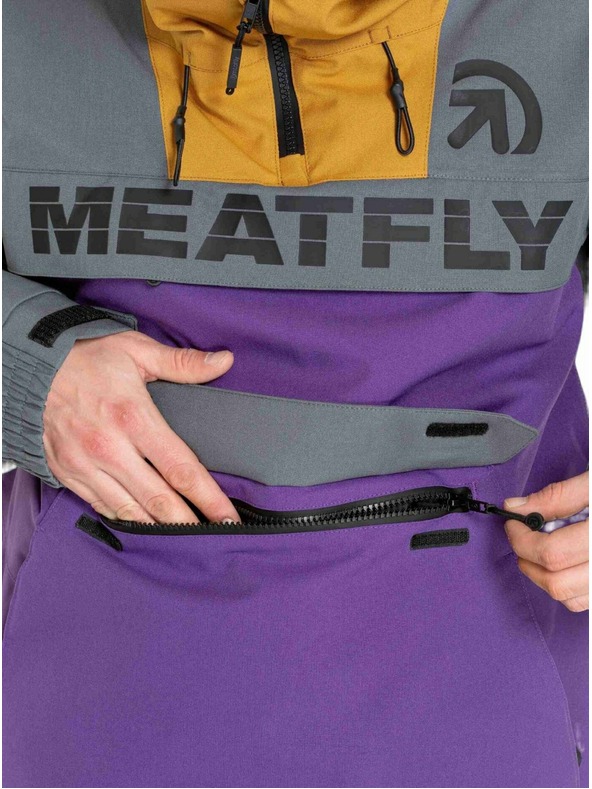 Meatfly Meatfly muška SNB & SKI jakna Zenith Dark Grey / Petunia