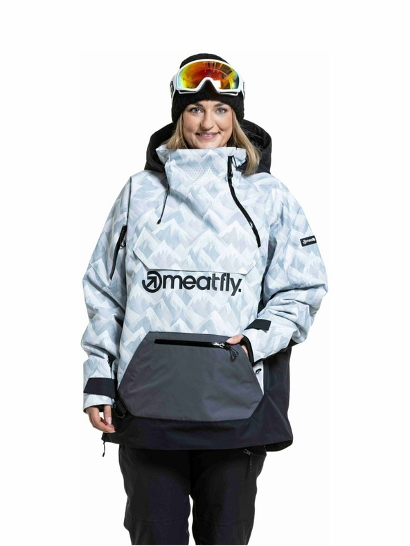 Meatfly Meatfly unisex SNB & SKI jakna Maddie White Camo / Black
