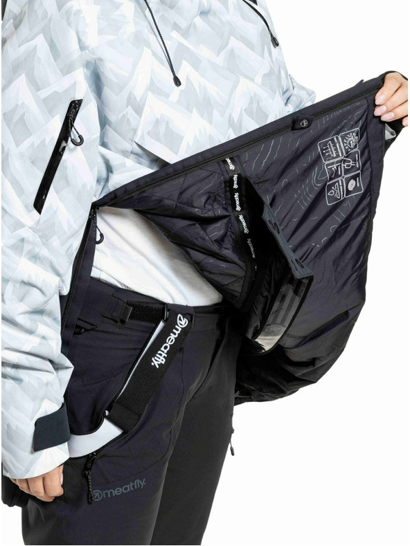 Meatfly Meatfly unisex SNB & SKI jakna Maddie White Camo / Black