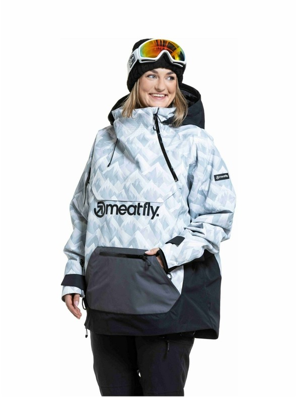Meatfly Meatfly unisex SNB & SKI jakna Maddie White Camo / Black