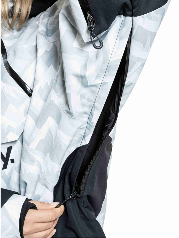 Meatfly Meatfly unisex SNB & SKI jakna Maddie White Camo / Black