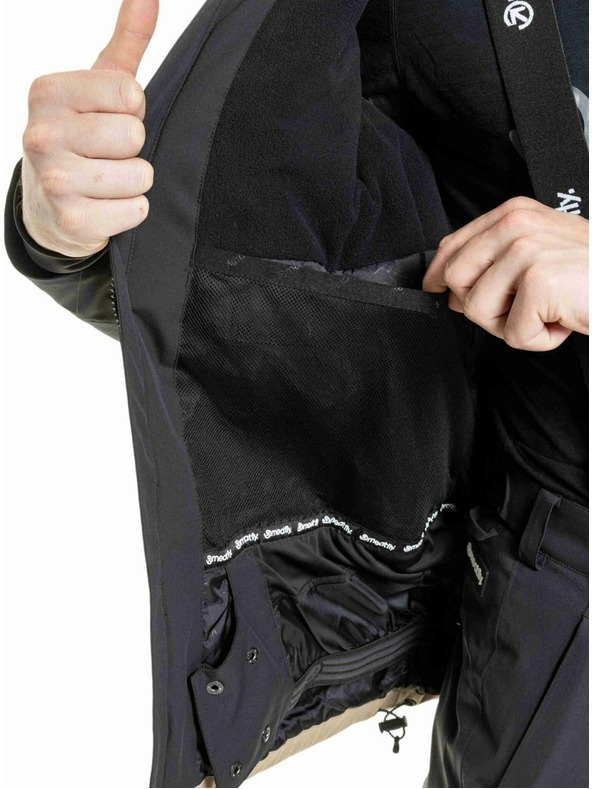 Meatfly Meatfly muška SNB & SKI jakna Manifold Black / Safari