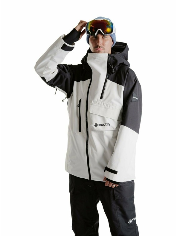 Meatfly Meatfly muška SNB & SKI jakna Blake Clouds White