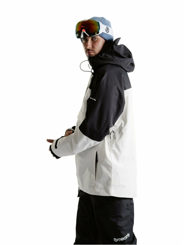 Meatfly Meatfly muška SNB & SKI jakna Blake Clouds White
