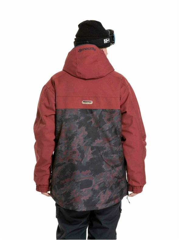 Meatfly Meatfly muška SNB & SKI jakna Zenith Wine Mossy