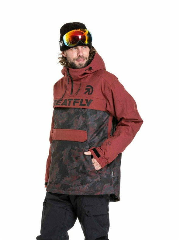 Meatfly Meatfly muška SNB & SKI jakna Zenith Wine Mossy