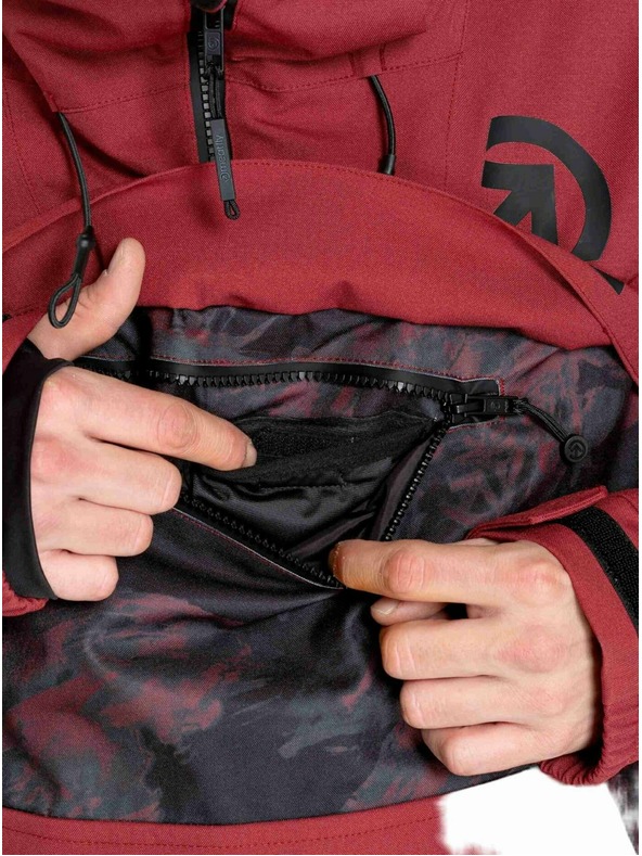 Meatfly Meatfly muška SNB & SKI jakna Zenith Wine Mossy