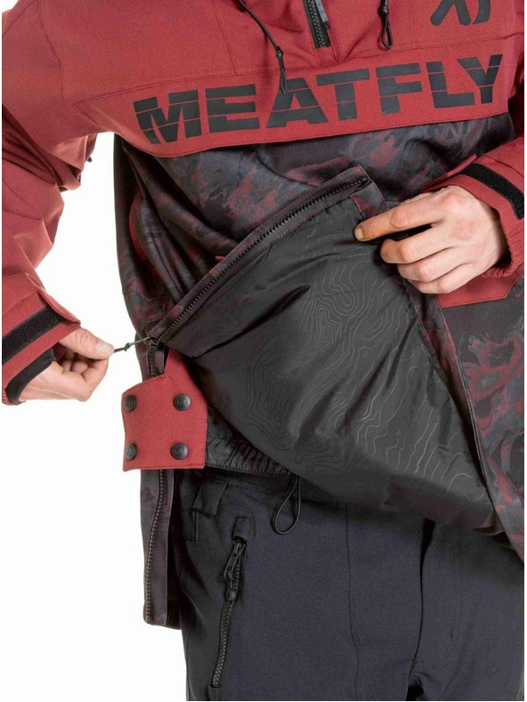 Meatfly Meatfly muška SNB & SKI jakna Zenith Wine Mossy